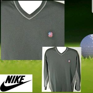 Nike Golf Fleece Pullover Therma Fit V-Neck 